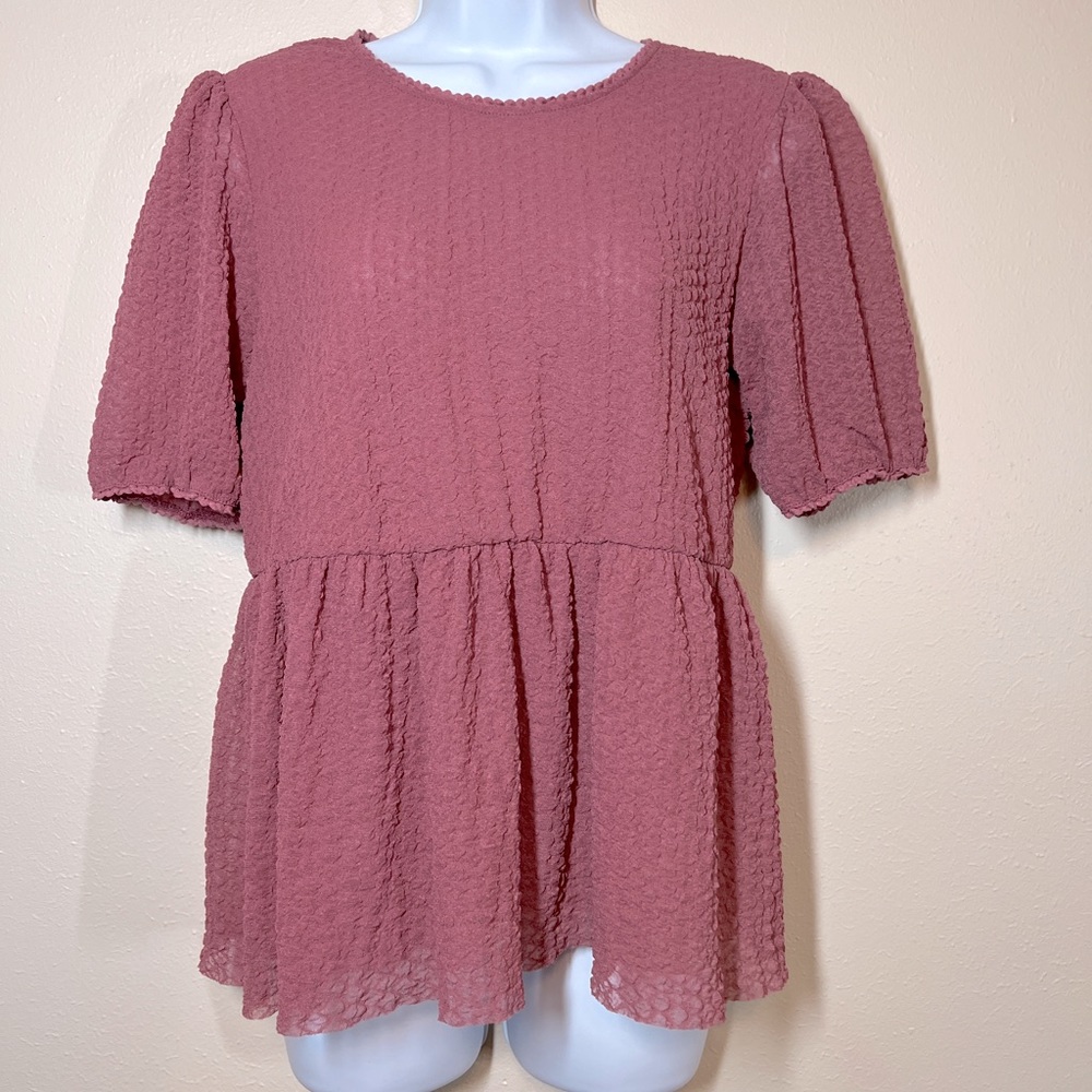 Jolt peplum blouse size L